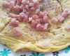 Omelette jambon au lait de soja