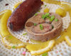 Boudin et foie gras de canard au citron