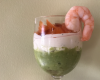 Verrine avocat boursin saumon