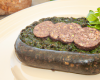 Boudin noir du Velay aux lentilles vertes du Puy