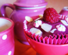 Cupcakes choco-framboises