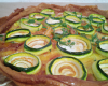 Tarte aux courgettes et fromage de brousse