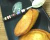 Grosses madeleines au Roquefort, sorbet Vin rouge épicé