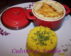 Mini cocotte de crevettes et poireaux et riz au safran