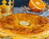 Galette des rois simple à la fleur d'oranger