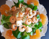 Salade de pamplemousses et crevettes