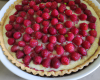 Tarte framboises et pignons