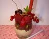 Verrine mascarpone citron vert, brownie, fruits rouges et sion coulis fraise vanille Bourbon