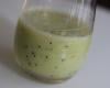 Smoothie banane kiwi sorbet citron thé vert