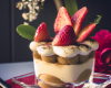 Tiramisu aux fraises et litchi