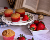 Muffin à la fraise et à la pâte de speculoos