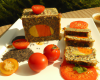 Terrine de légumes au sésame et son nectar de tomates