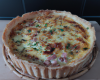 Quiche Lorraine traditionnelle sur sa pâte brisée maison