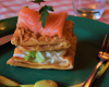 Millefeuille de saumon au cantal jeune