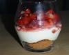 Tiramisu aux fraises en verrine