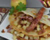 Crêpes de pommes de terre à l'andouille de Vire