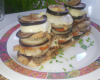 Mille feuilles de poulet et aubergines