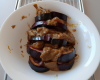 glace d'aubergine et aubergine au caramel