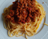 Spaghettis à la bolognaise