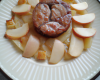 Tatin aux pommes et boudin blanc