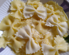 Farfalle à la crème de pignons et de parmesan