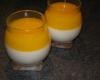 Panna cotta à la noix de coco et son coulis de mangue