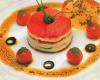 Millefeuille de tomates et poivrons confits à la Millefeuille poivrons