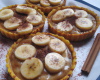 Tartelette à la banane, à la cannelle et au rhum