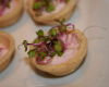 Mini tartelette pousse et mousse de radis