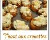 Toasts aux crevettes à la mangue