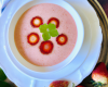 Soupe au fraises au vin mousseux rosé