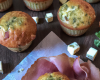 Muffins jambon, feta et pesto