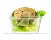 Verrine de foie gras et artichaut en salade