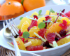 Salade de lotte à l'orange et aux fruits rouges