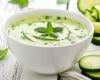 Soupe froide de courgettes