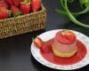 Entremets fraise cardamome et sa soupe de fraises