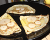 Crêpes aux dés de poires