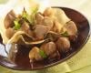 Croustillant de veau et ses marrons aux girolles