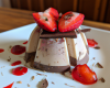 Bavarois aux fraises et chocolat