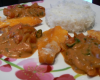 Filets de haddock au curry rouge