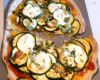 Pizza végétarienne aux courgettes