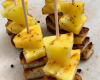 Brochettes d'ananas et pain d'épices