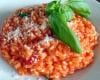 Risotto tomate-lardons