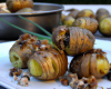 Pommes de terre grenailles farcies aux escargots et noisettes