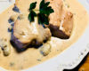 Filet de veau au lard à la crème de maroilles