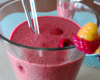 Smoothie framboises et fruits exotiques