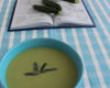 Soupe de courgette au bleu de Gex