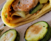 Crêpe farcie au poulet et courgette