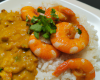 Riz aux crevettes et curry classique