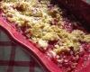 Crumble pomme-fraise et flocons d'avoine